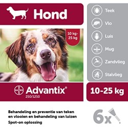  ADVANTIX OLTRE 10 KG FINO A 25 KG CONFEZIONE DA 6 PIPETTE