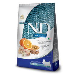 N&D OCEAN LOW GRAIN ADULT MINI KG 2,5 MERLUZZO AVENA FARRO E ARANCIA 