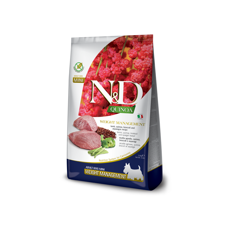 N&D QUINOA ADULT MINI WEIGHT MANAGEMENT AGNELLO GR 800