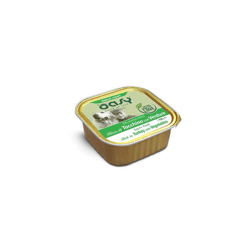 OASY DOG PATE' TACCHINO VERDURE GR 150 VASCHETTA