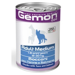 GEMON DOG BOCCONI TONNO E SALMONE GR 415