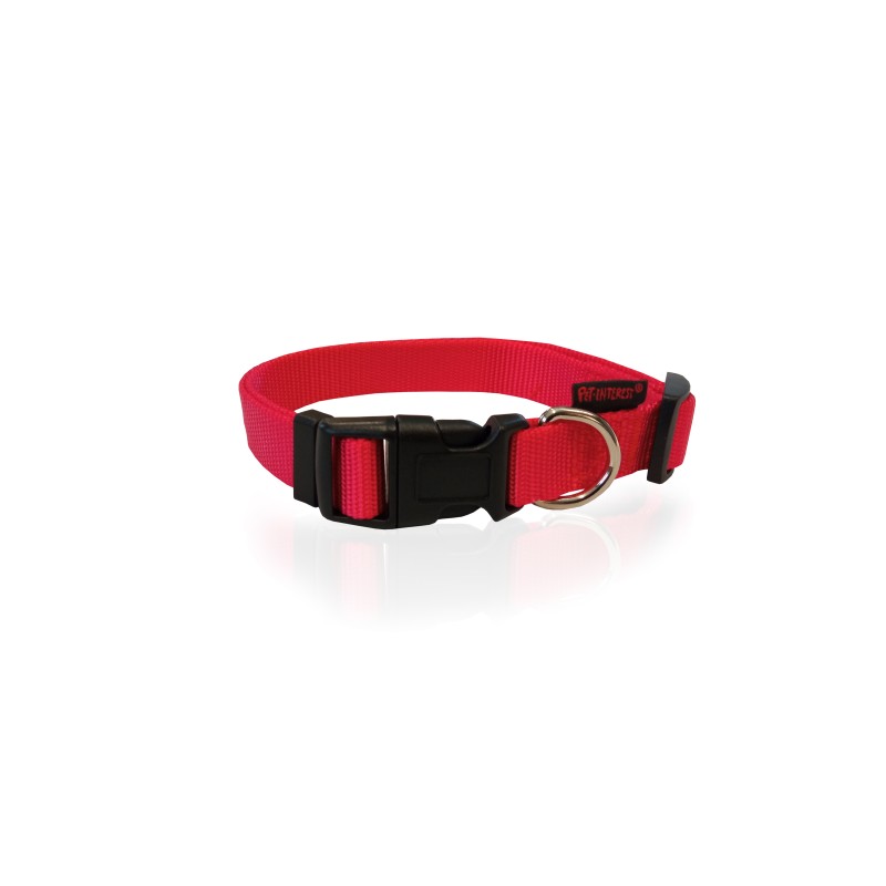 COLLARE NYLON MM 10 ROSSO PET INTEREST 3111 xs