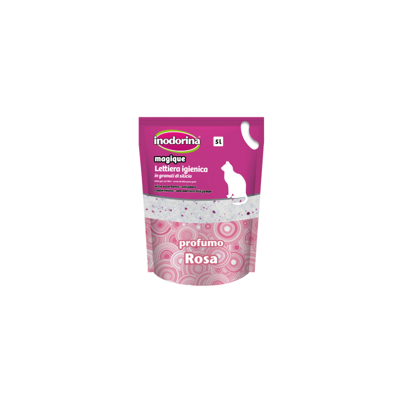 LETTIERA SILICEO INODORINA LT 5 PROFUMO ROSA