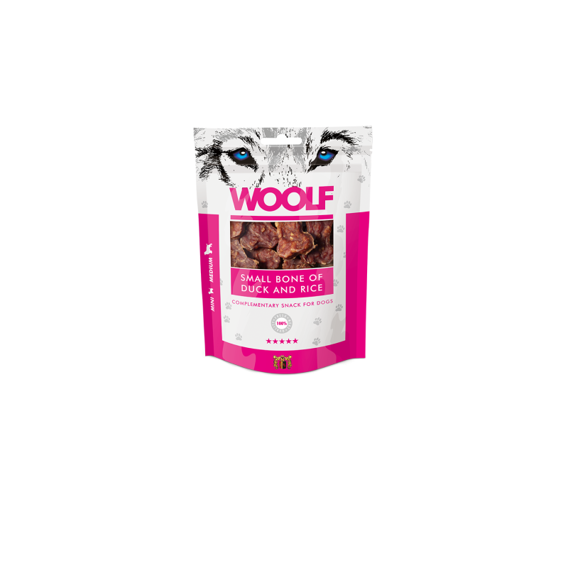 WOOLF SNACK OSSO PICCOLO ANATRA E RISO 