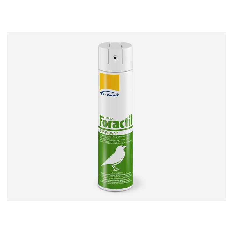 FORACTIL SPRAY UCCELLI INSETTICIDA ACARICIDA RESIDUALE 300 ML