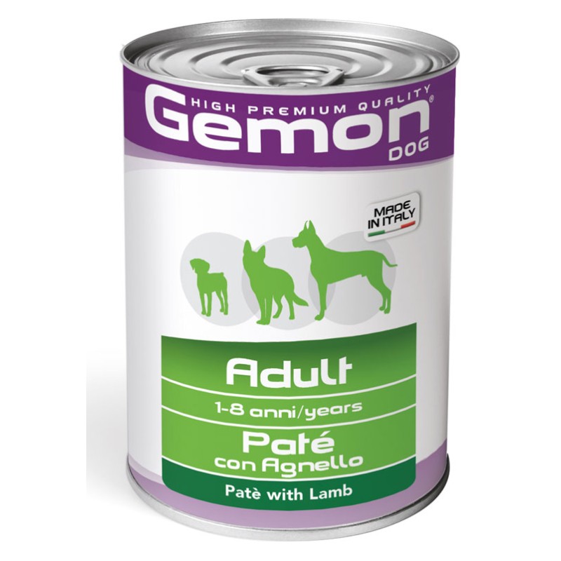 GEMON DOG 400 GR PATE' CON AGNELLO