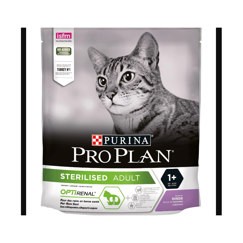 pro plan cat sterilised adult optirenal tacchino gr 400