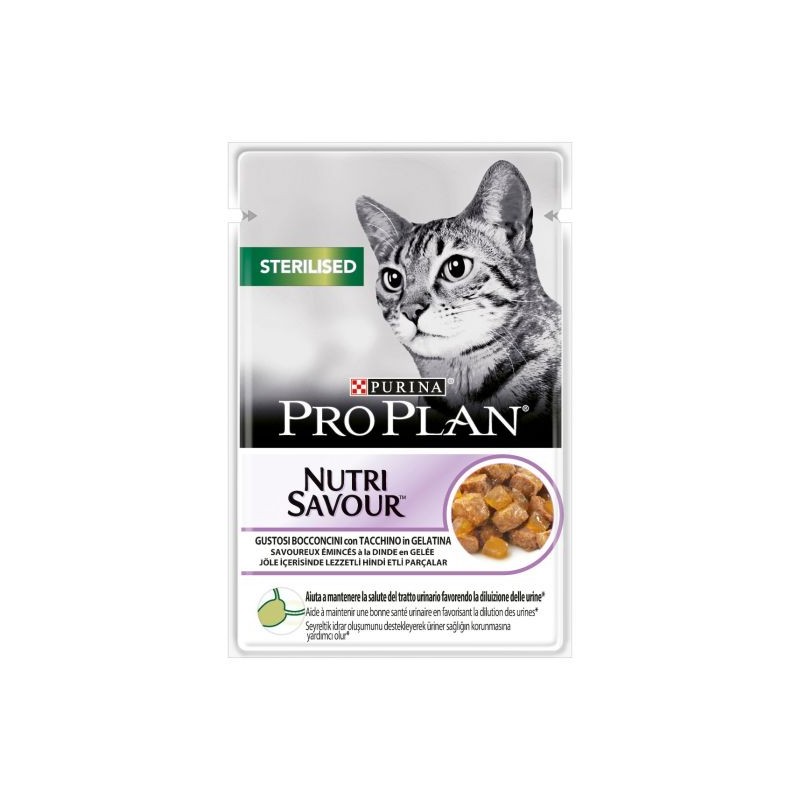 pro plan cat sterilised nutri savour pezzetti con pollo in salsa gr 85 bustina