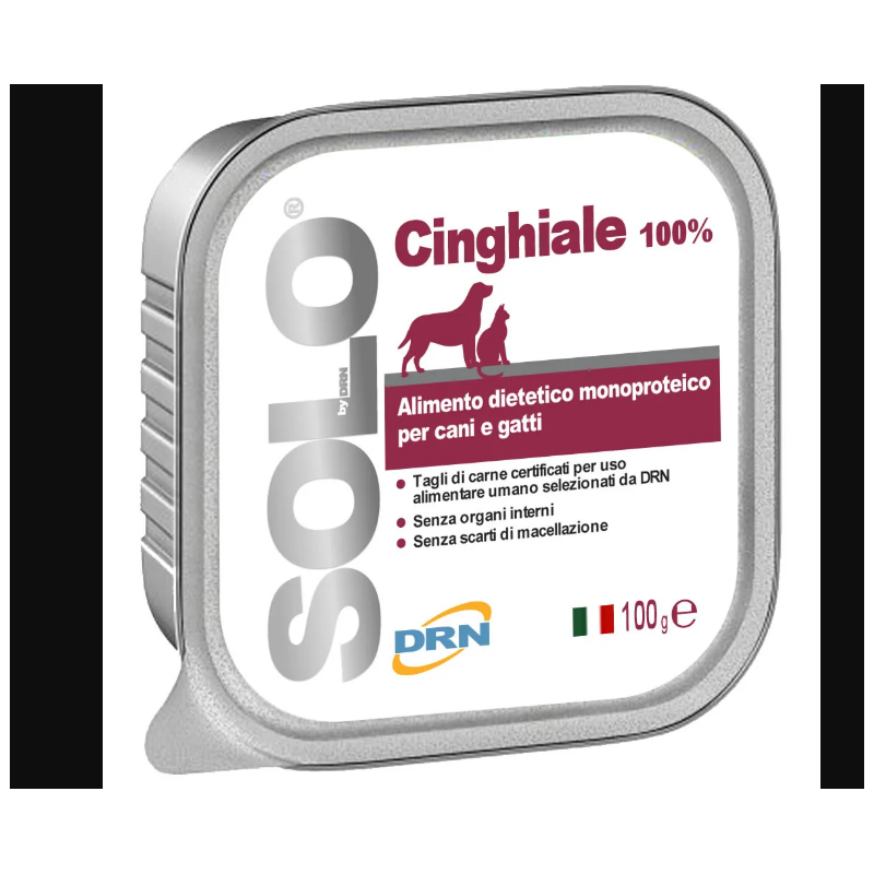 Solo Cinghiale cane/gatto gr 100 Drn