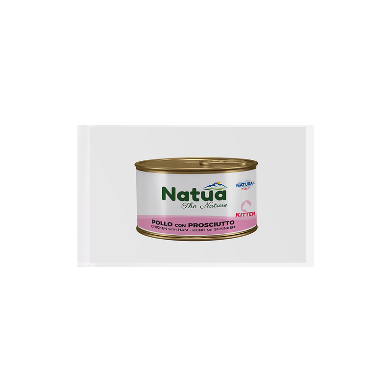 Natua cat kitten pollo con prosciutto jelly gr 85