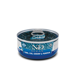 N&D cat OCEAN TONNETTO E GAMBERI GR 80 SCATOLETTA