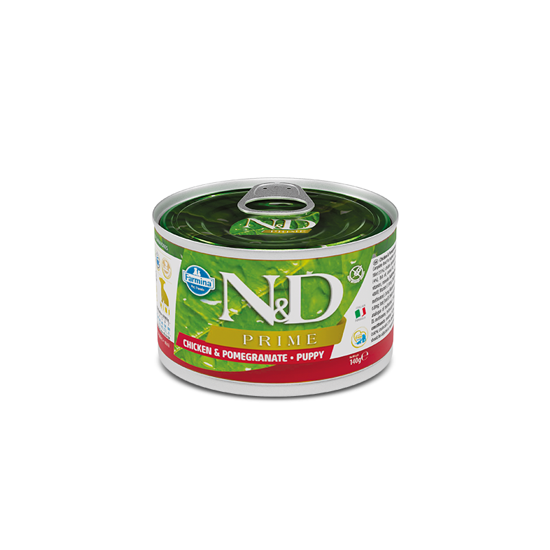 N&D PRIME DOG GR 140 CUCCIOLO POLLO E MELOGRANO SCATOLETTA