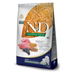 N&D PUPPY MEDIUM MAXI LOW GRAIN AGNELLO FARRO AVENA MIRTILLO KG 2,5