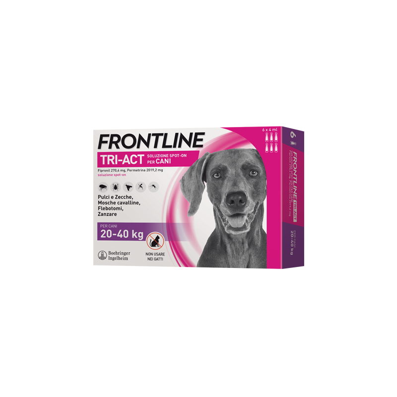 Frontline TRI ACT 20/40 KG (6 PIPETTE)