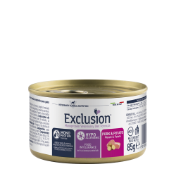 Exclusion CAT HYPOALLERGENIC PORK&POTATO GR 85 SCATOLETTA