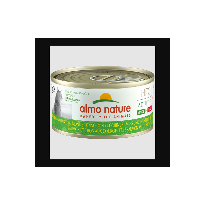 almo cat 70 gr salmone e tonno con zucchine adult 7+