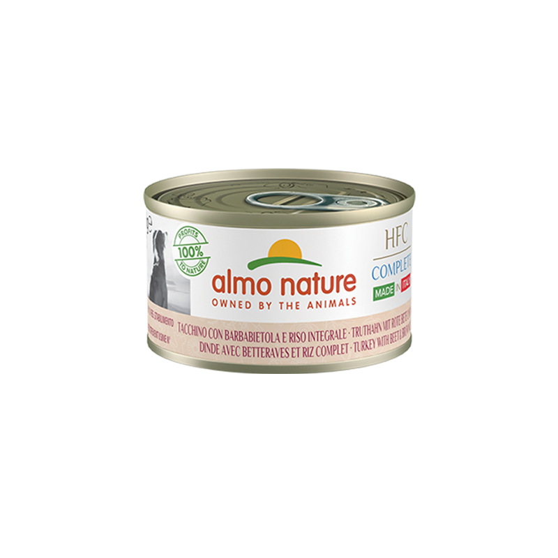 almo dog 95 gr tacchino con barbabietola e riso integrale