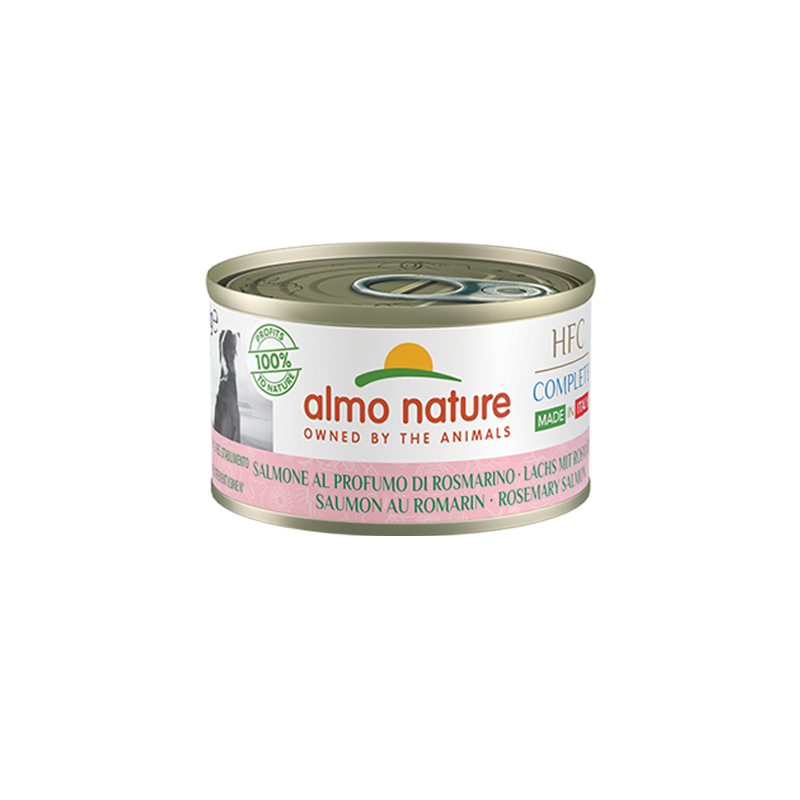 almo dog 95 gr salmone al profumo di rosmarino 