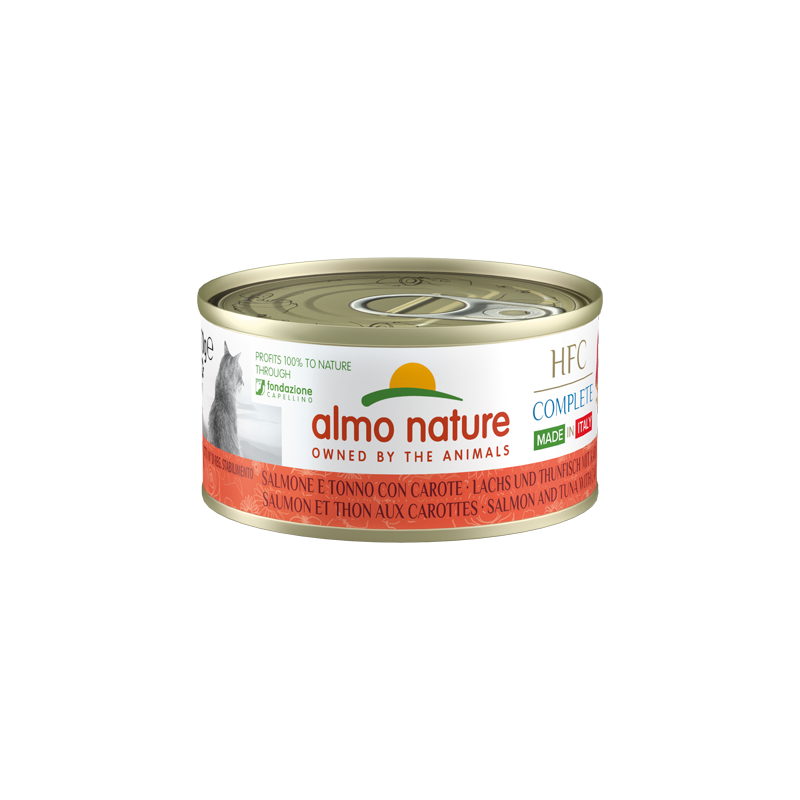 almo cat 70 gr salmone e tonno con carote