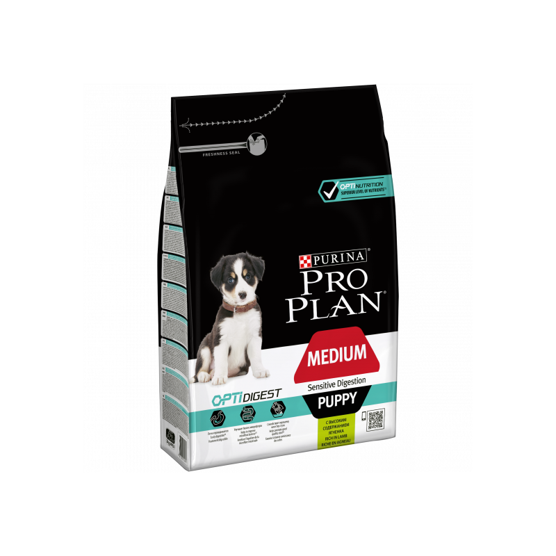 Pro plan dog puppy medium agnello opti digest kg 3