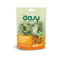 oasy dog involtini con filetto di pollo