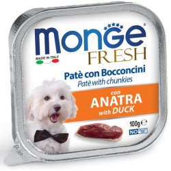 monge cane fresh anatra gr 100 vaschetta