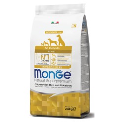 Monge dog adult all breeds pollo riso e patate kg 2,5