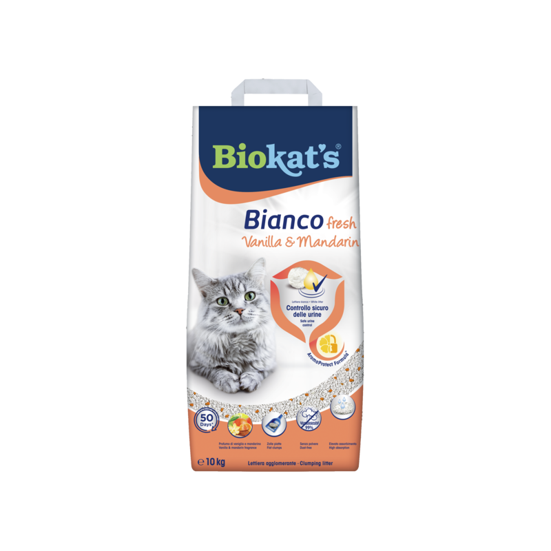 Biokat's bianco fresh Vanilla&mandarin kg 10