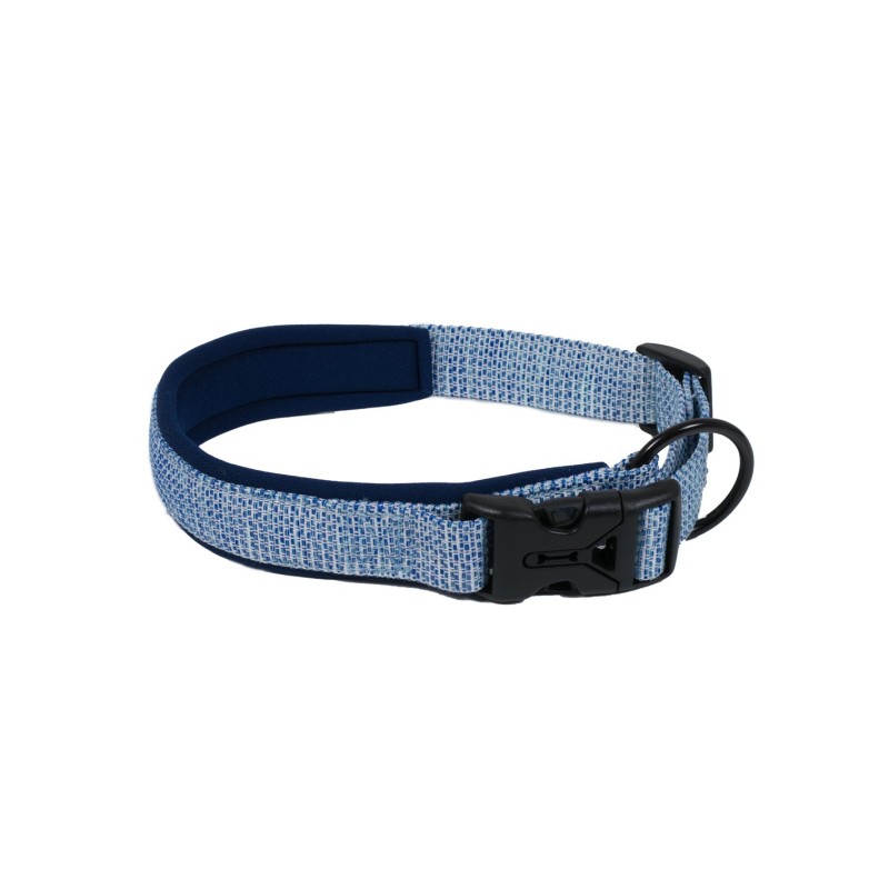 COLLARE NYLON DE LUXE BLU NAVY MM 25 large