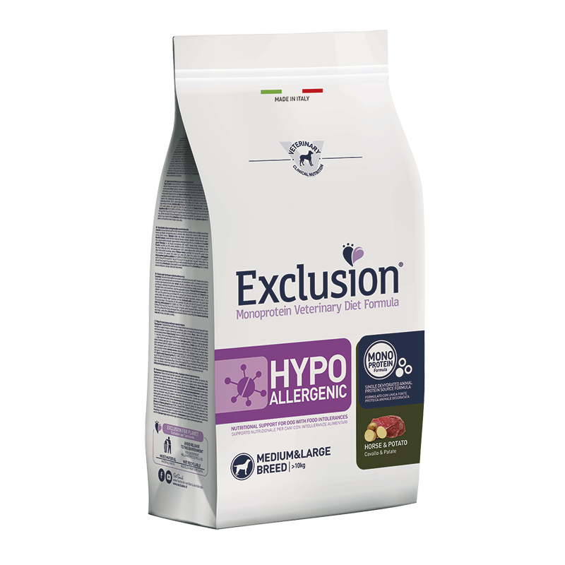 Exclusion dog DIET HORSE AND POTATO KG 12 MEDIUM LARGE BREED