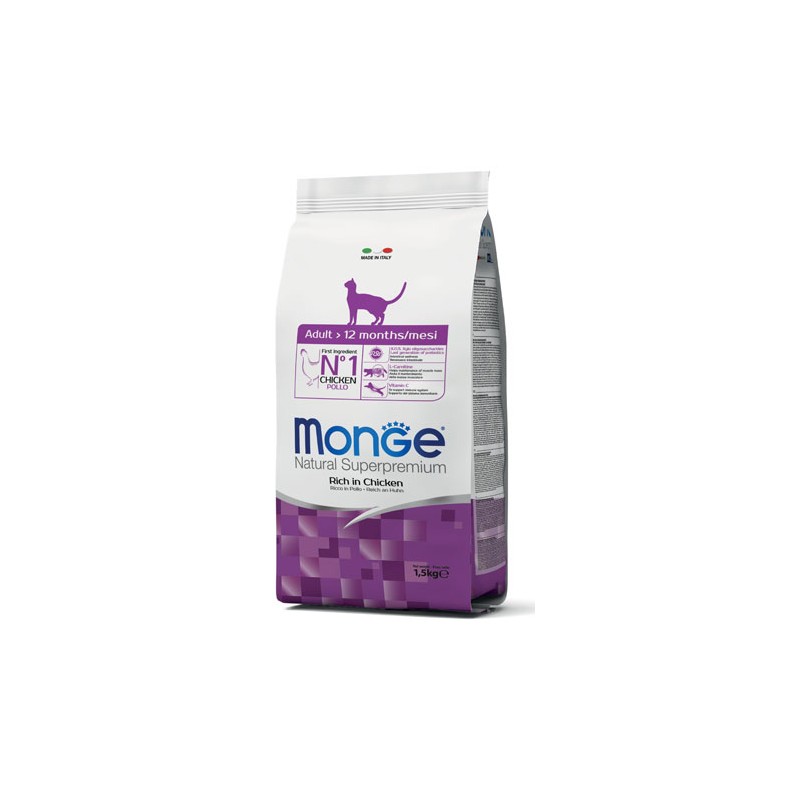 MONGE GATTO ADULT AL POLLO KG 1,5