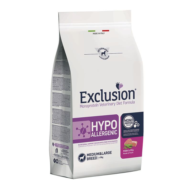 Exclusion dog DIET HYPO PORK&PEA MEDIUM LARGE KG 2