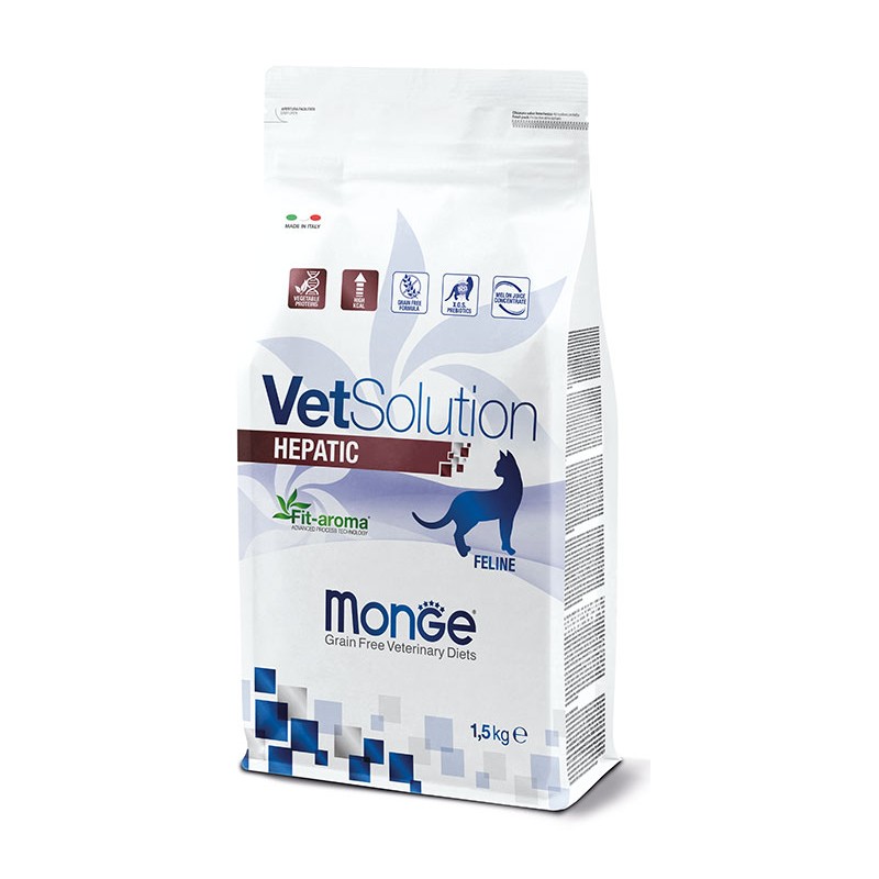 Monge cat vet solution hepatic kg 1,5