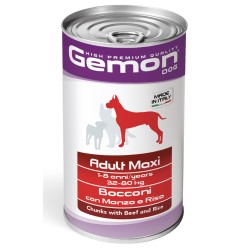 GEMON DOG 1250 GR ADULT MAXI BOCCONI CON MANZO E RISO