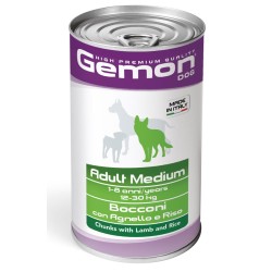 GEMON DOG 1250 GR ADULT MEDIUM BOCCONI CON AGNELLO E RISO