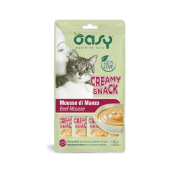 Oasy cat creamy snack mousse di manzo 4x15 gr