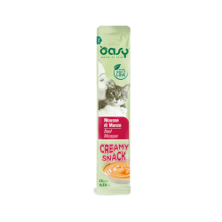 Oasy cat creamy snack mousse di manzo 4x15 gr