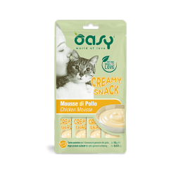 Oasy cat creamy snack mousse di pollo 4x15 gr