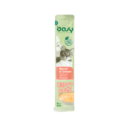 Oasy cat creamy snack mousse di salmone 4x15 gr