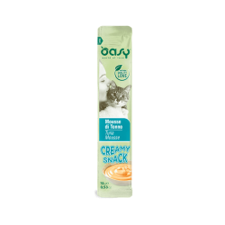 Oasy cat creamy snack mousse di tonno 4x15 gr 