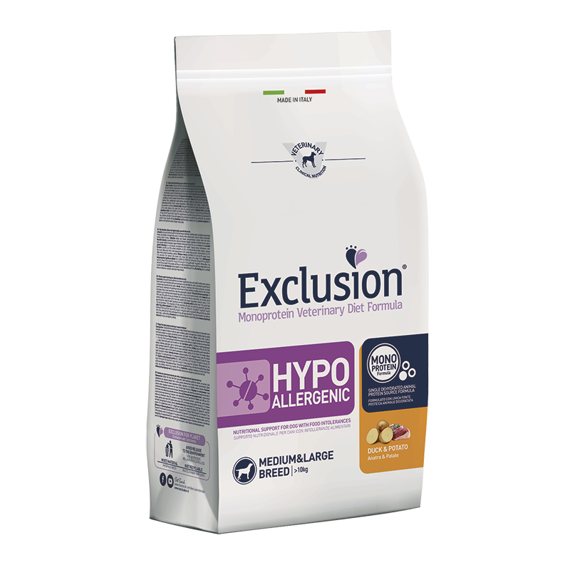 Exclusion dog hypoallergenic anatra e patate kg 12