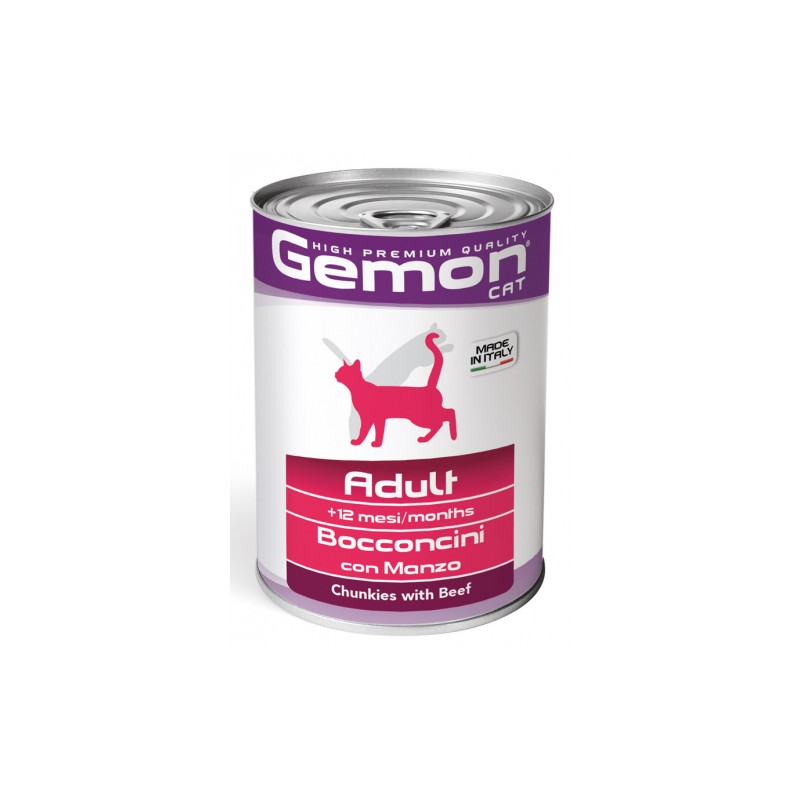 GEMON CAT 400 GR PATE' CON MANZO