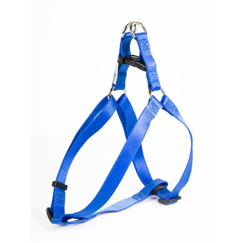 Pettorina nylon blu sgancio rapido mis small