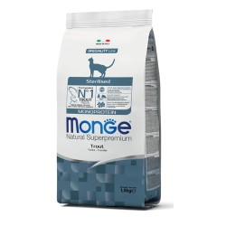 MONGE GATTO STERILISED TROTA KG 1,5