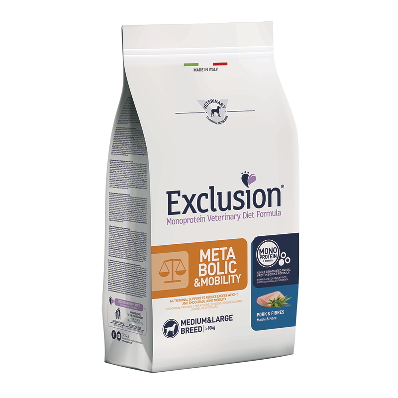 Exclusion dog DIET METABOLIC+MOBILITY MEDIUM LARGE KG 12