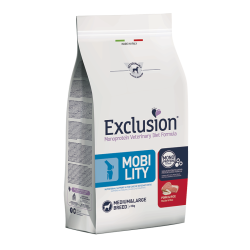 Exclusion dog diet mobility kg 12 maiale e riso