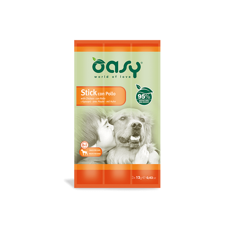 Oasy stick con pollo 3x12 gr 