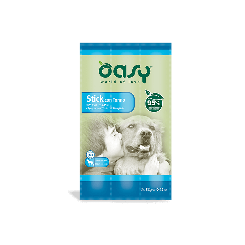 Oasy dog snack 3x12 gr tonno