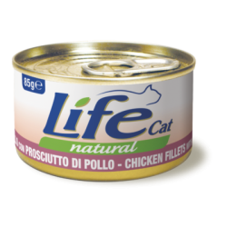 LIFE CAT 85 GR FILETTI DI POLLO CON PROSCIUTTO DI POLLO