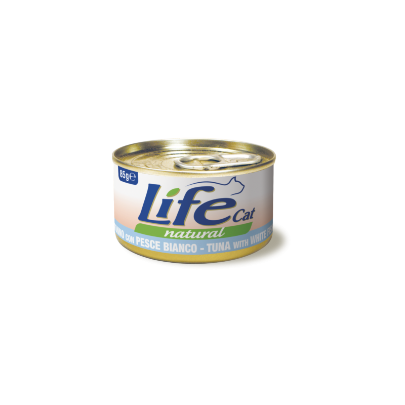 LIFE CAT 85 GR TONNO CON PESCE BIANCO